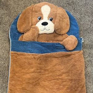 Puppy dog sleeping bag